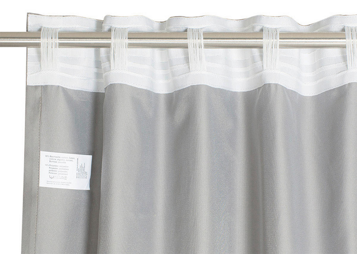 FERTIGVORHANG blickdicht  - Grau, Basics, Textil (130/250cm) - Schöner Wohnen