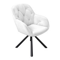 STOL MED ARMSTÖD järn sammet  - beige/svart, Klassisk, metall/textil (62/85/62cm) - Hom`in