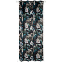 ÖSENVORHANG blickdicht  - Schwarz, Natur, Textil (135/245cm) - Esposa