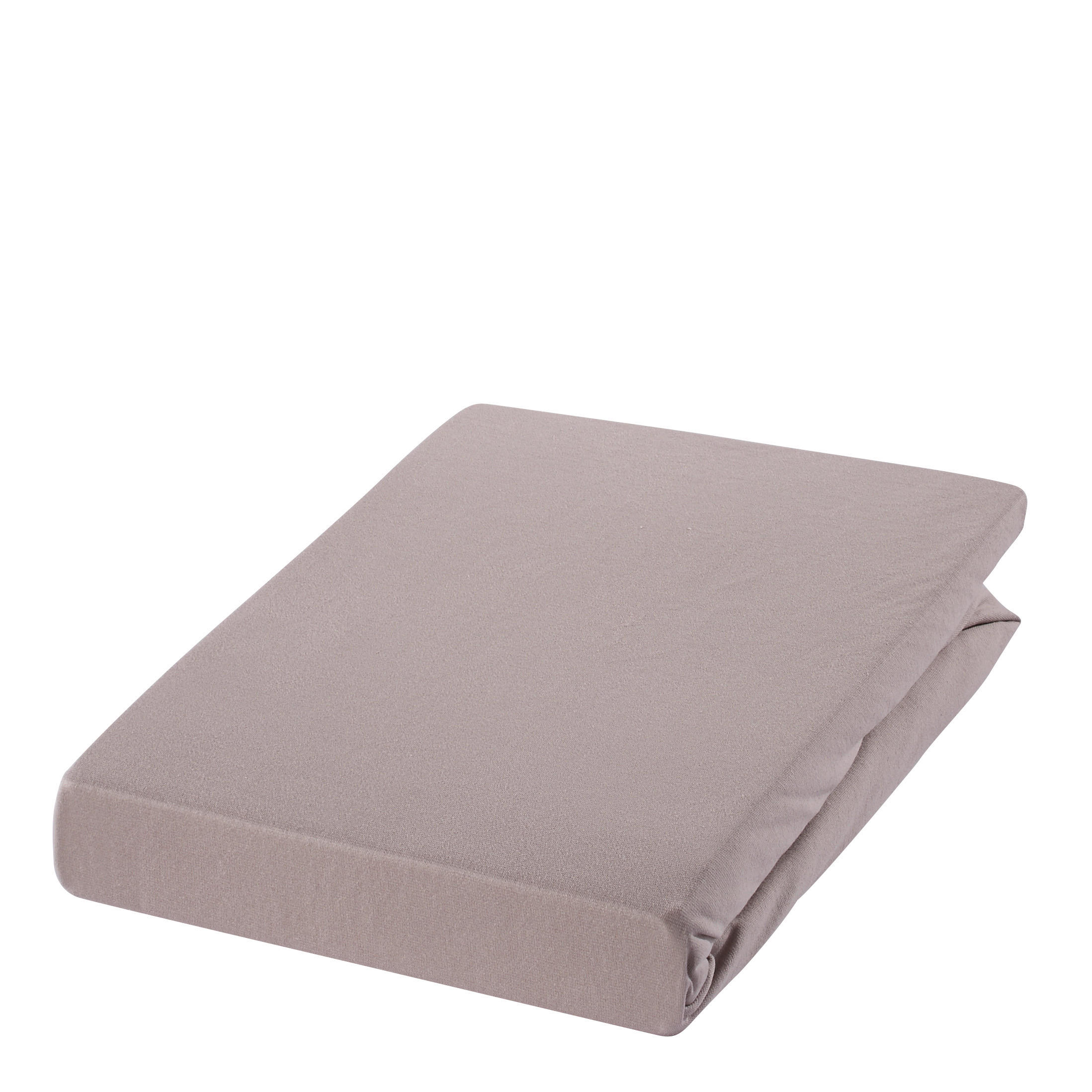 SPANNBETTTUCH Zwirn-Jersey 200/200 cm  - Hellbraun/Braun, Basics, Textil (200/200cm) - Estella