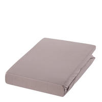 SPANNBETTTUCH Zwirn-Jersey 200/200 cm  - Hellbraun/Braun, Basics, Textil (200/200cm) - Estella