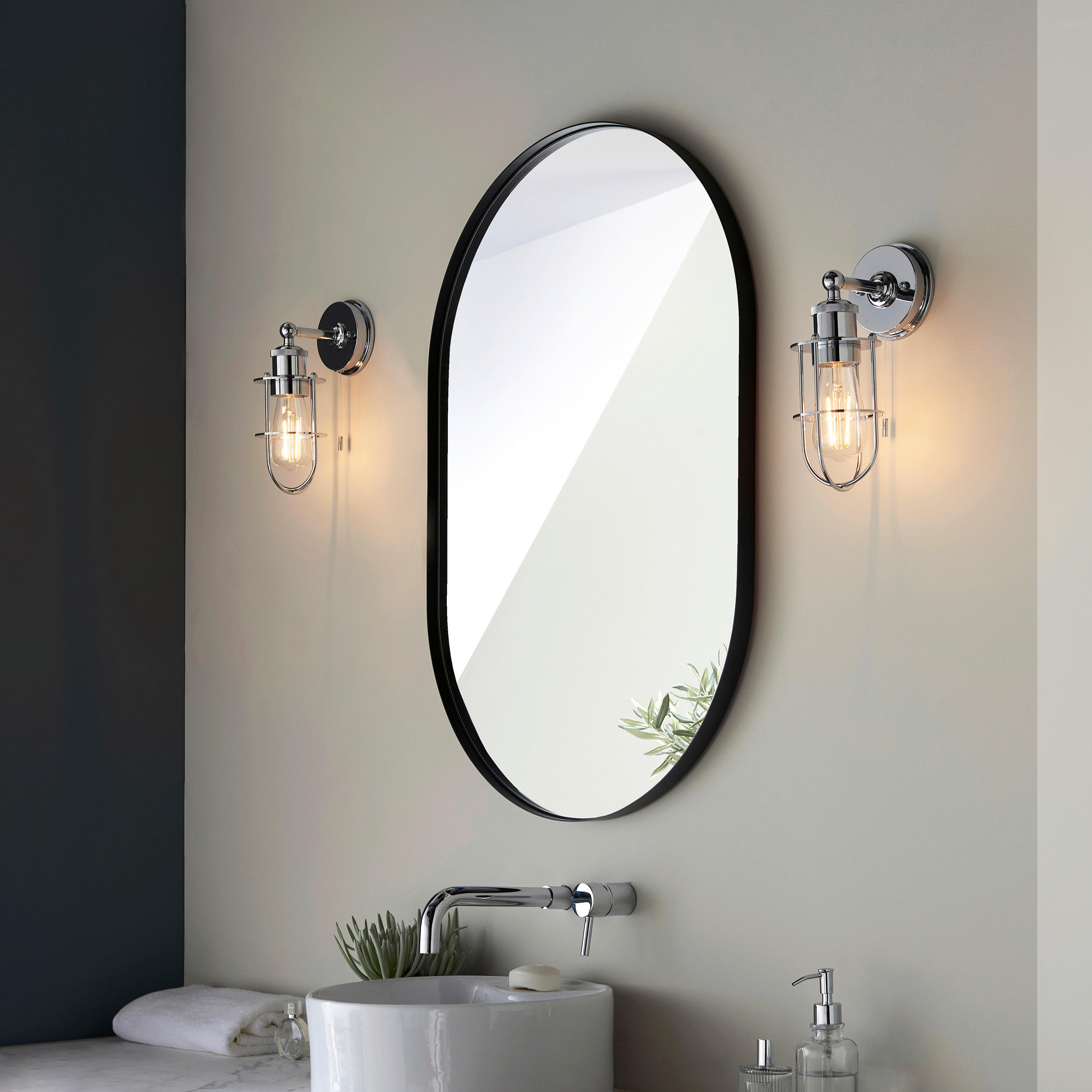 BADEZIMMER-WANDLEUCHTE 11/28,6 cm   - Chromfarben, KONVENTIONELL, Metall (11/28,6cm) - ENDON