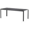 GARTENTISCH 205/90/73,5 cm Metall rechteckig  - Schwarz, KONVENTIONELL, Metall (205/90/73,5cm) - Gardenson