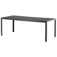 GARTENTISCH 205/90/73,5 cm Metall rechteckig  - Schwarz, KONVENTIONELL, Metall (205/90/73,5cm) - Gardenson