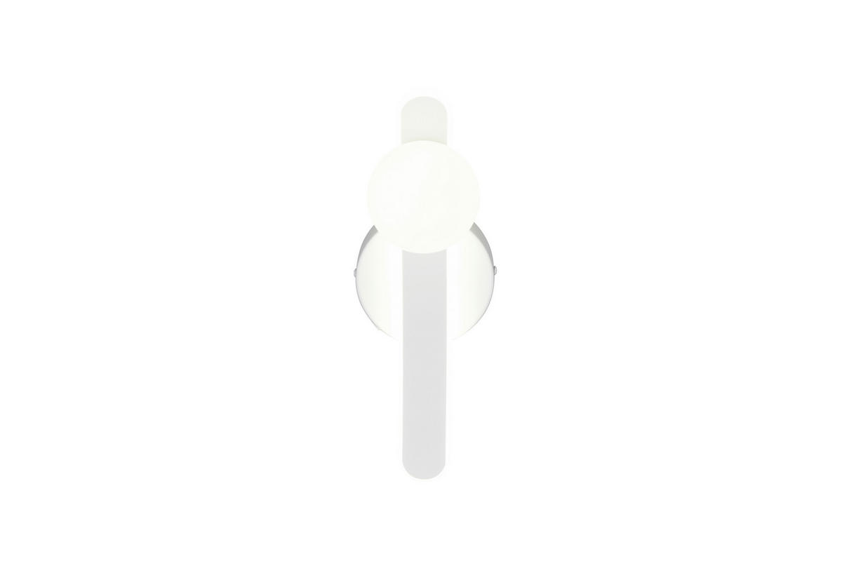 LED-WANDLEUCHTE Napoli 12/34,5 cm  - Weiß, Design, Glas/Kunststoff (12/34,5cm) - Trio Leuchten