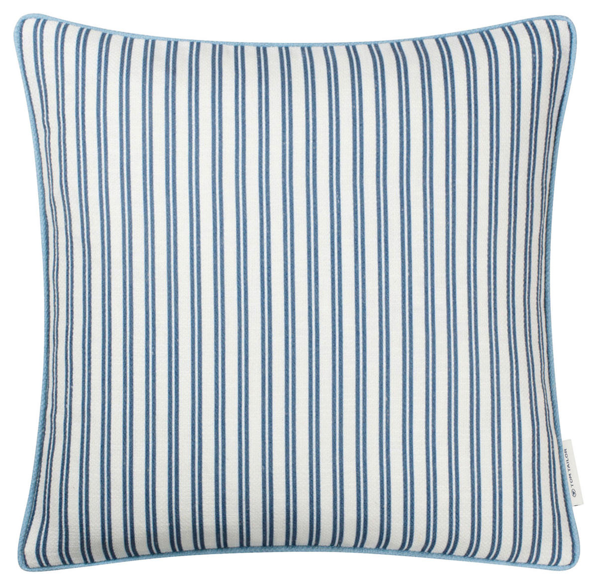 KUDDFODRAL Little Stripes 45/45 cm  - beige/blå, Klassisk, textil (45/45cm) - Tom Tailor