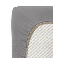 SPANNBETTTUCH Jenny C Single-Jersey  - Grau, Basics, Textil (100/200cm) - Fleuresse