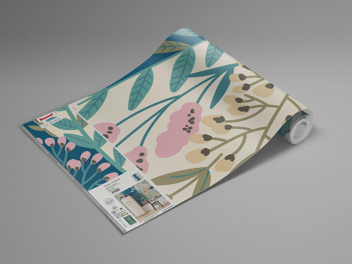 NON WOVEN-TAPET 200/250 cm  - multicolor, Basics (200/250cm) - Komar