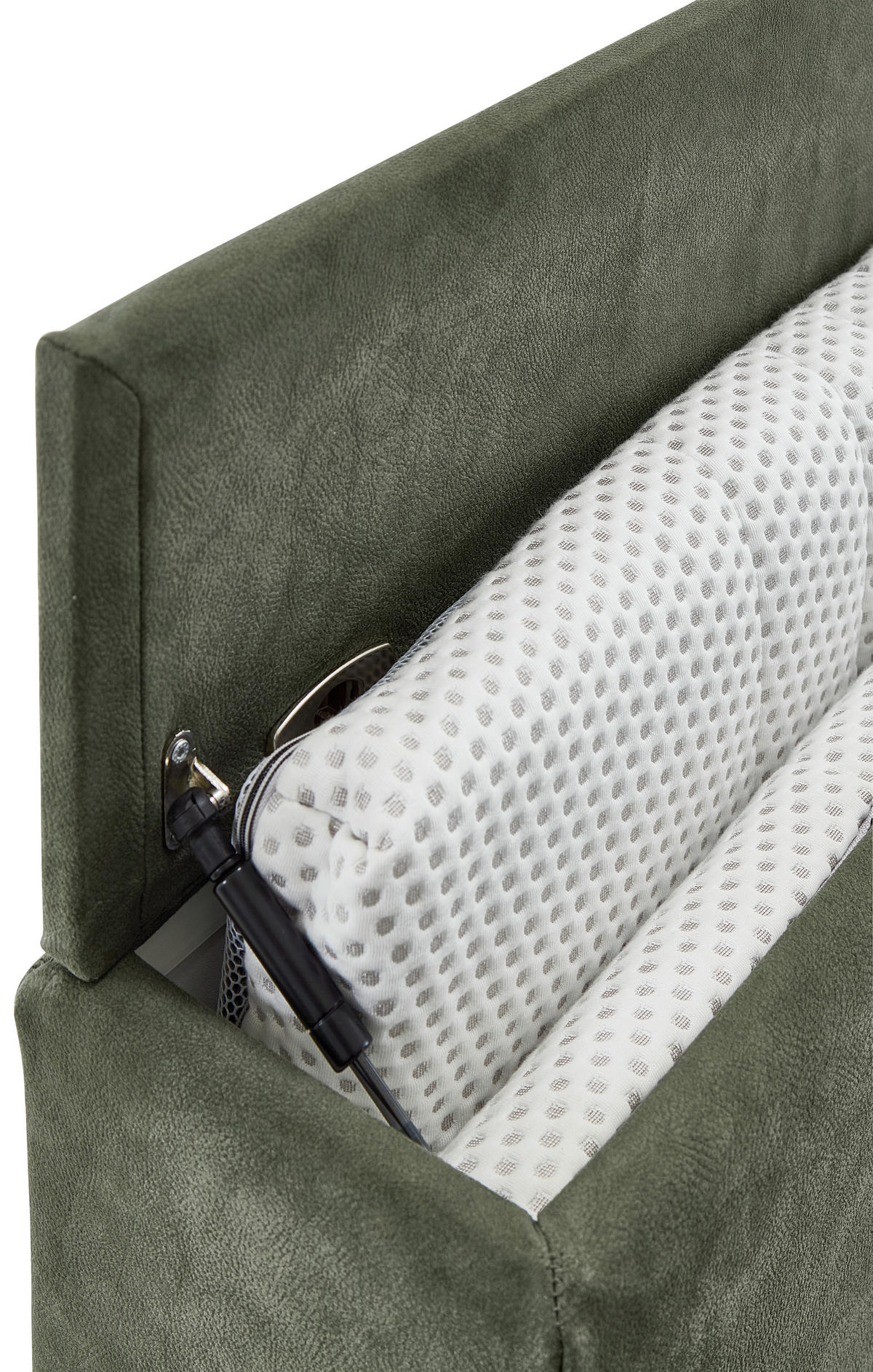 SCHLAFSOFA in Textil Dunkelgrün  - Dunkelgrün/Schwarz, Konventionell, Textil/Metall (232/77/116cm) - Dieter Knoll