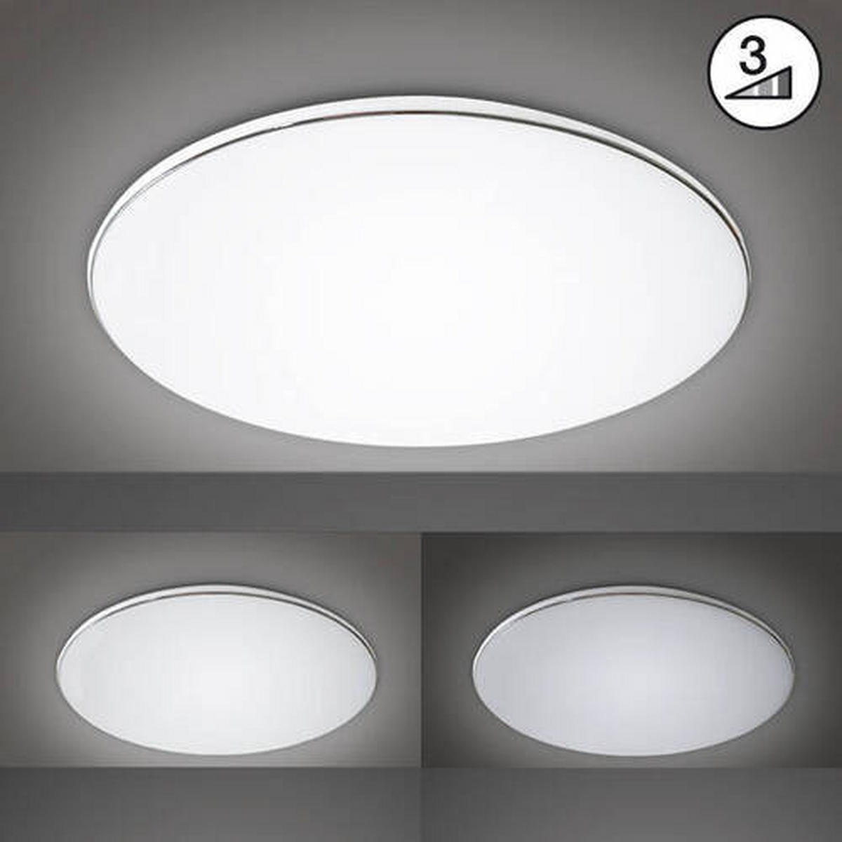 LED-DECKENLEUCHTE  53/5 cm    - Weiss, Design, Kunststoff (53/5cm) - Fischer & Honsel