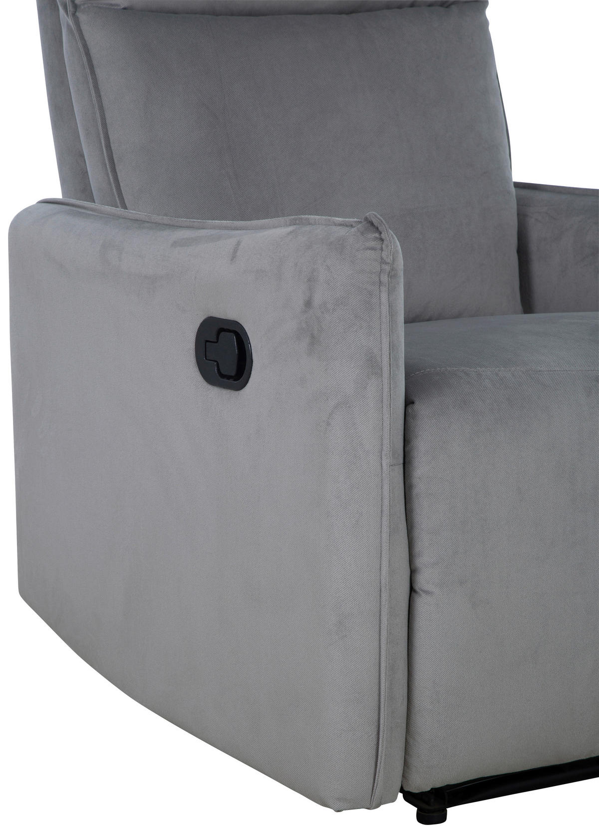 SEDACIA ZOSTAVA, textil, tmavosivá - tmavosivá, Konventionell, kov/textil (72/102/88cm) - P & B