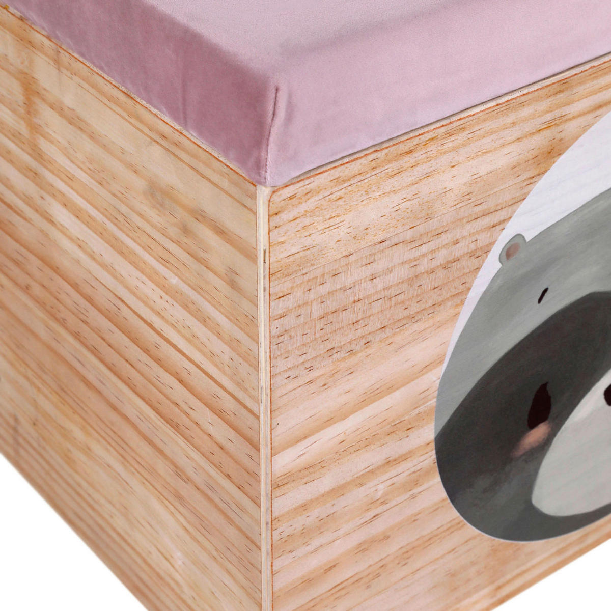 SPIELZEUGTRUHE Anouk  - Rosa, KONVENTIONELL, Holz (50/40/30cm)