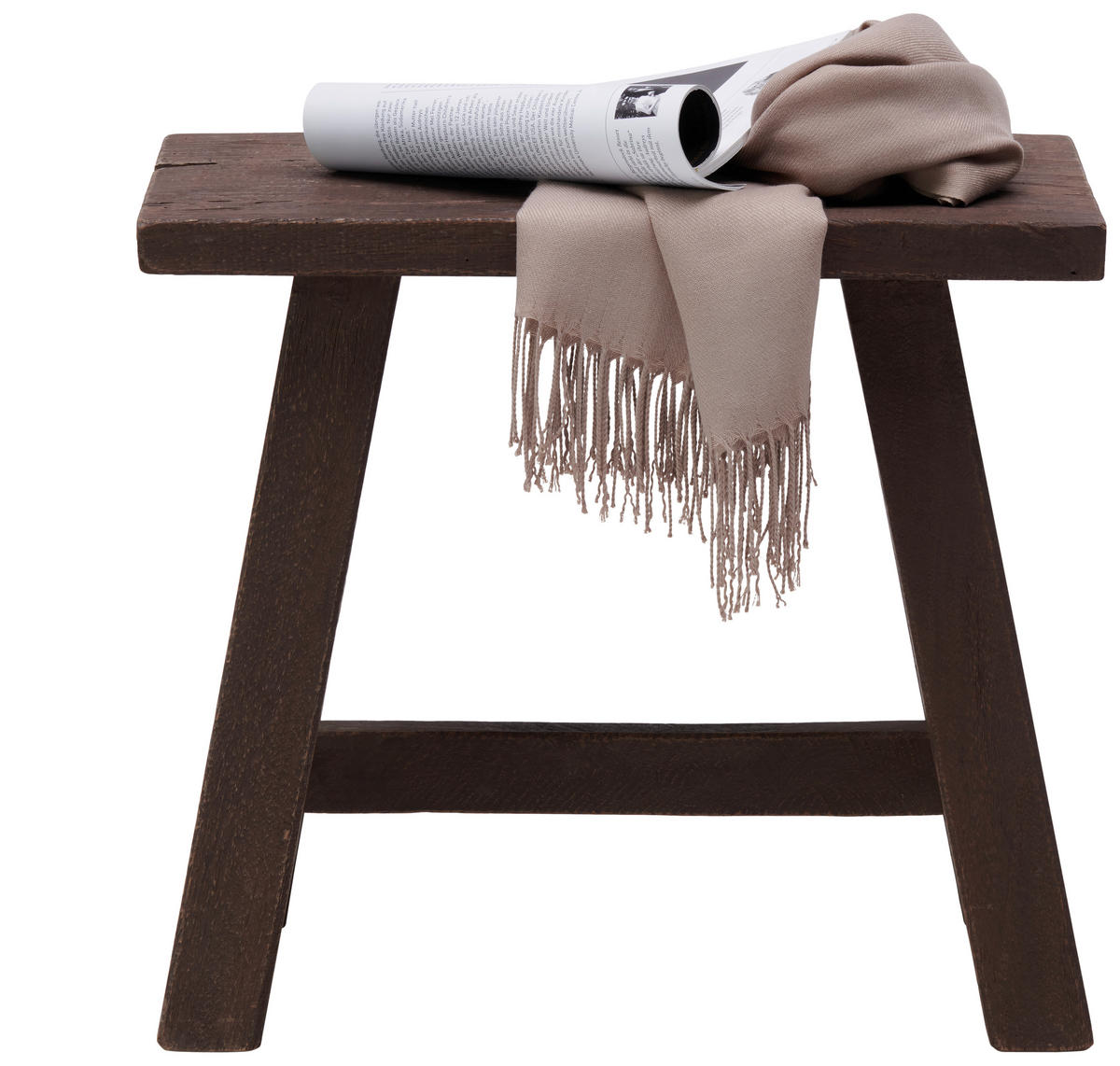 SITZBANK in Holz Naturfarben  - Naturfarben, Lifestyle, Holz (50/45/25cm) - Landscape