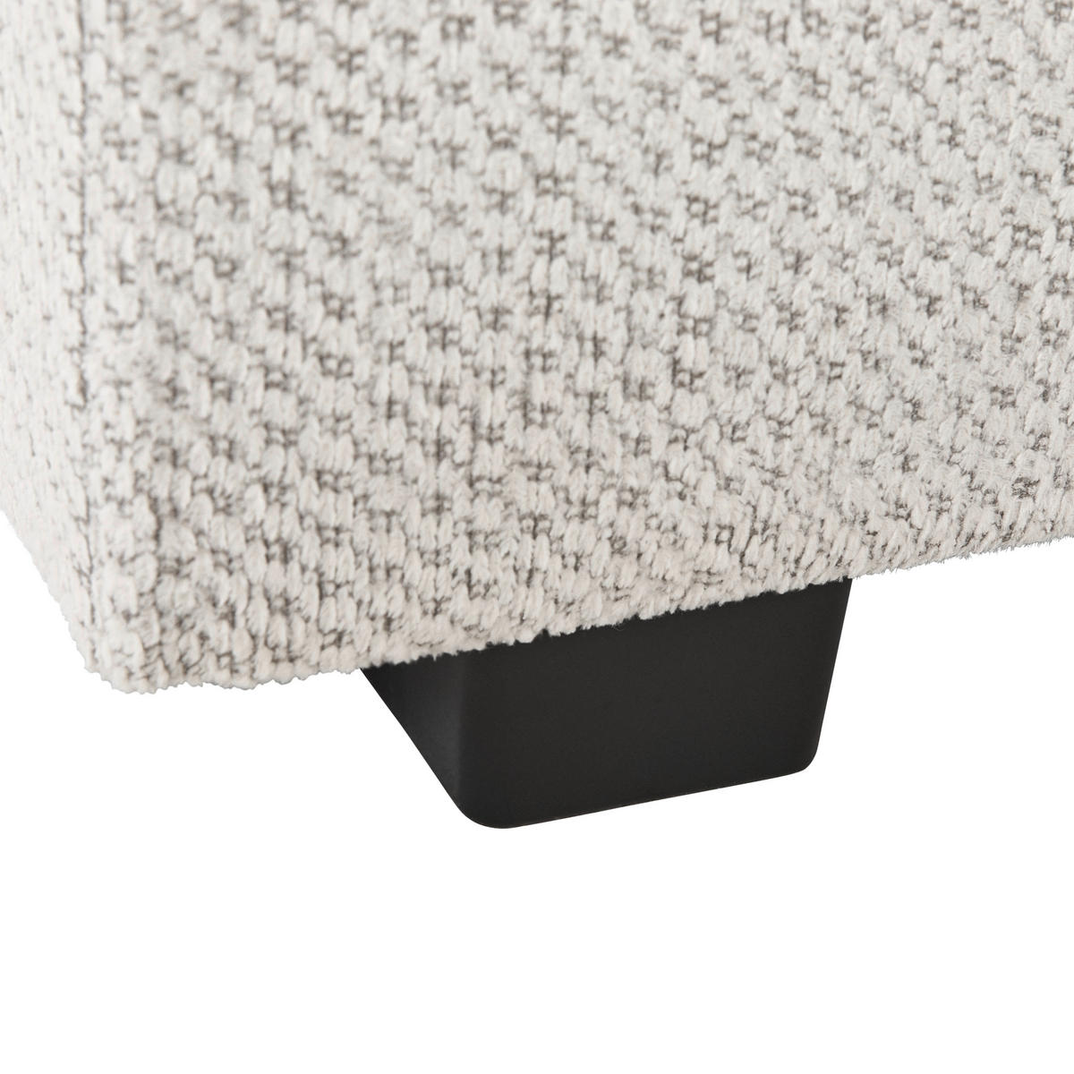 ECKSOFA Chenille Greige  - Greige/Schwarz, Konventionell, Kunststoff/Textil (250/314cm) - Carryhome