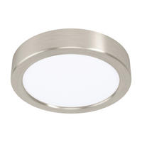 LED-DECKENLEUCHTE Fueva 16/2,8 cm   - Weiß/Nickelfarben, Design, Kunststoff/Metall (16/2,8cm) - Novel