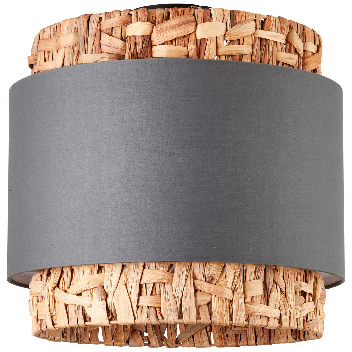 DECKENLEUCHTE  35/35 cm    - Beige/Grau, Natur, Naturmaterialien/Textil (35/35cm) - Brilliant