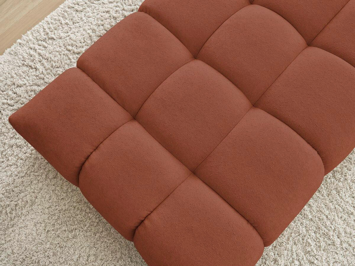 HOCKER EVEREST Struktur Orange  - Schwarz/Orange, MODERN, Kunststoff/Textil (166/100/40cm)