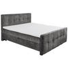 BOXBETT 160/200 cm  in Anthrazit  - Anthrazit/Schwarz, MODERN, Holzwerkstoff/Kunststoff (160/200cm) - MID.YOU