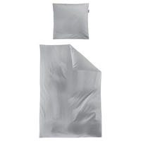 BETTWÄSCHE Makosatin 155/220 cm  - Grau, KONVENTIONELL, Textil (155/220cm) - Irisette