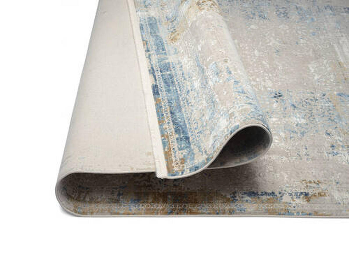 WEBTEPPICH 240/340 cm Opera Blau, Grau, Hellgrau, Hellblau, Dunkelblau, Dunkelgrau  - Blau/Dunkelgrau, Design, Textil (240/340cm) - Musterring