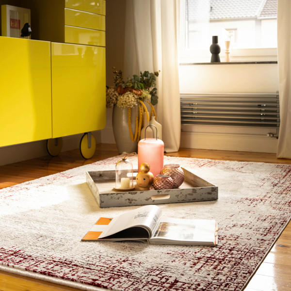 FLACHWEBETEPPICH 120/170 cm My Memphis  - Rot, Basics, Textil (120/170cm)