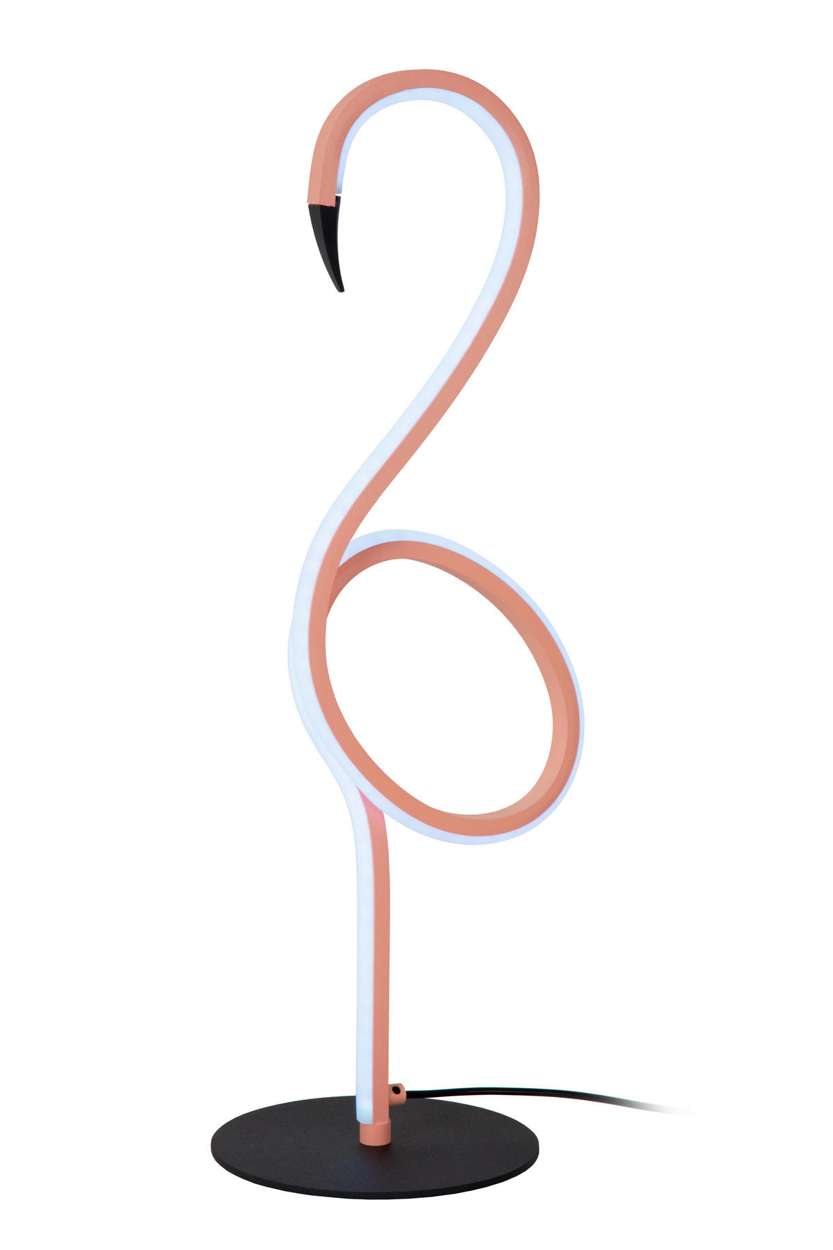 LED-TISCHLEUCHTE FLAMINGO 15/18.1/49.5 cm   - Schwarz, LIFESTYLE, Metall (15/18.1/49.5cm) - Lucide