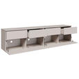 LOWBOARD  220/52/40 cm 4 Schublade(n) stehend, hängend  - Kaschmir/Silberfarben, Design, Holzwerkstoff/Kunststoff (220/52/40cm) - Xora