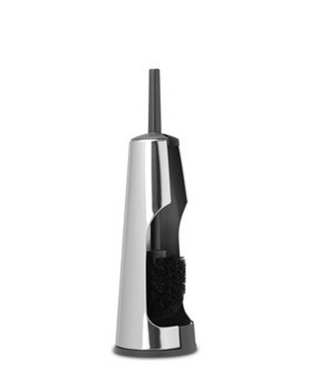 WC-GARNITURA S ŠČETKO - barve nerjavečega jekla/črna, Basics, kovina/umetna masa (12/42/12cm) - Brabantia