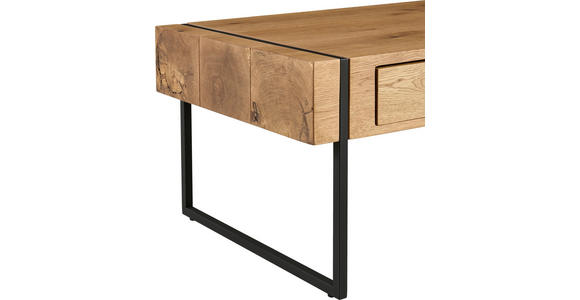 COUCHTISCH in Holz, Metall, Holzwerkstoff 110/59,4/45 cm  - Eichefarben/Schwarz, Design, Holz/Holzwerkstoff (110/59,4/45cm) - Carryhome