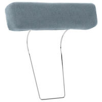 KOPFSTÜTZE in Webstoff  - Silberfarben/Hellblau, Design, Textil (52/14/12cm) - Carryhome