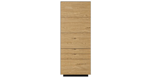 KOMMODE Anthrazit, Wildeiche 56/141/40 cm - Wildeiche/Anthrazit, Natur, Holz/Holzwerkstoff (56/141/40cm) - Dieter Knoll