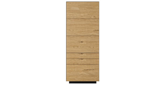 KOMMODE 56/141/40 cm  - Wildeiche/Anthrazit, Natur, Holz/Holzwerkstoff (56/141/40cm) - Dieter Knoll