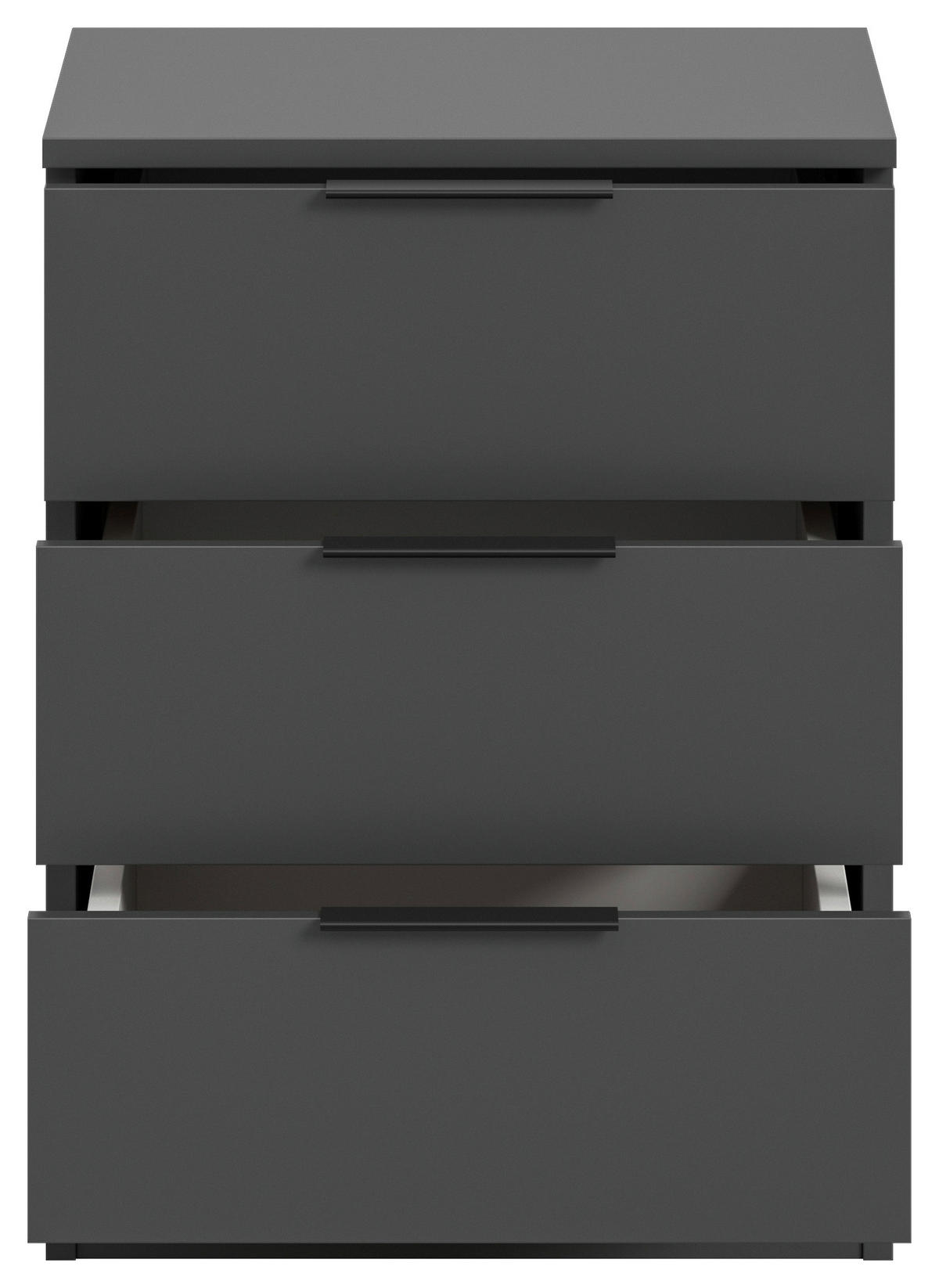 NACHTSCHRANK  - Anthrazit/Schwarz, MODERN, Holzwerkstoff/Kunststoff (45cm) - MID.YOU