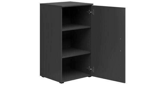 KOMMODE 45/83/40 cm in Graphitfarben - Anthrazit/Schwarz, MODERN, Holzwerkstoff/Kunststoff (45/83/40cm) - Carryhome