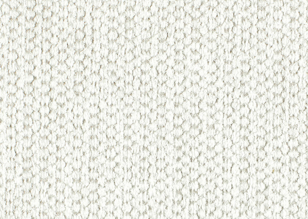 ECKSOFA Weiß Flachgewebe  - Chromfarben/Weiß, KONVENTIONELL, Textil/Metall (282/224cm) - Hom`in