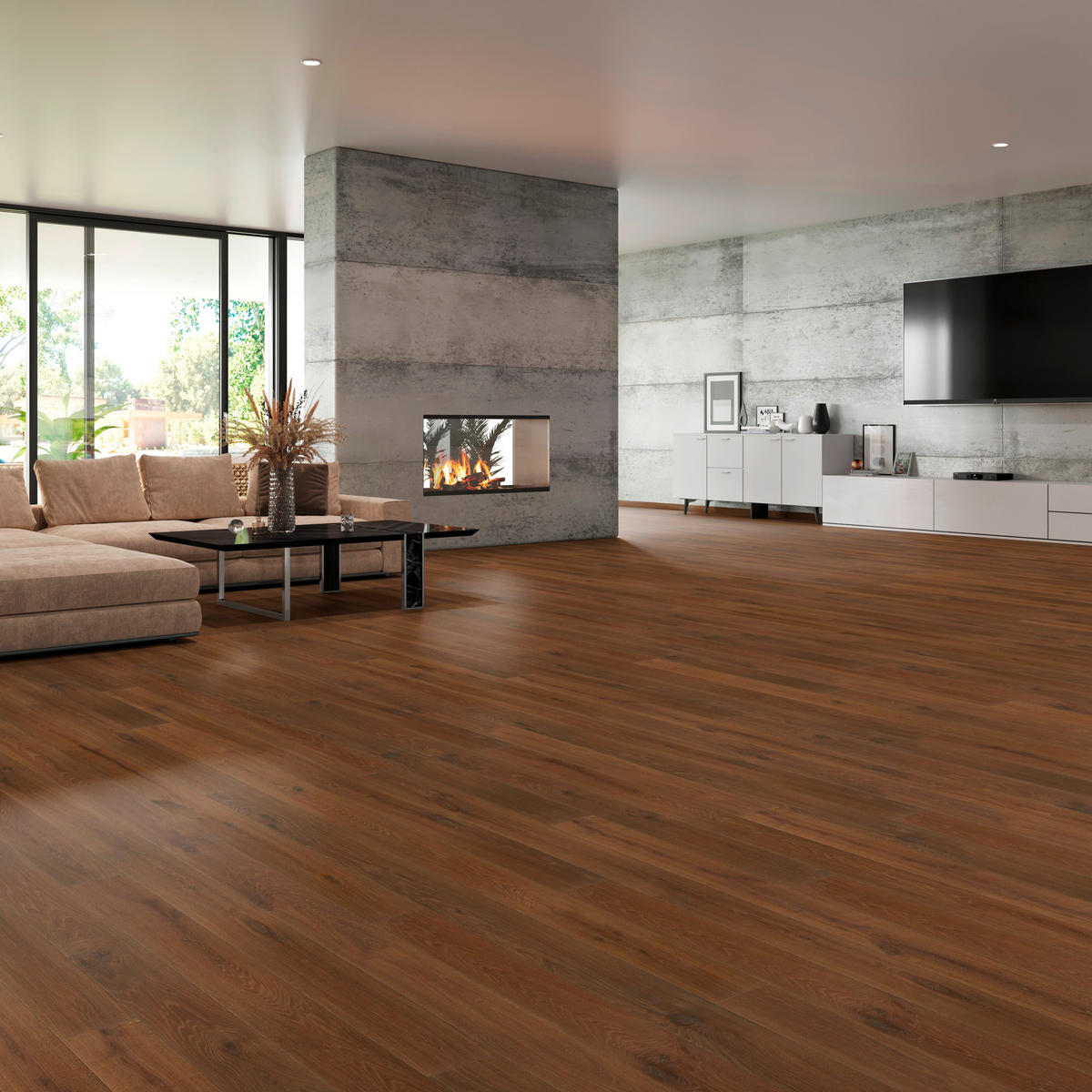 LANDHAUSDIELE Marcanto Eiche Mocca100011201  per  m² - Design, Holz (220,5/17,6/1,3cm) - Tilo