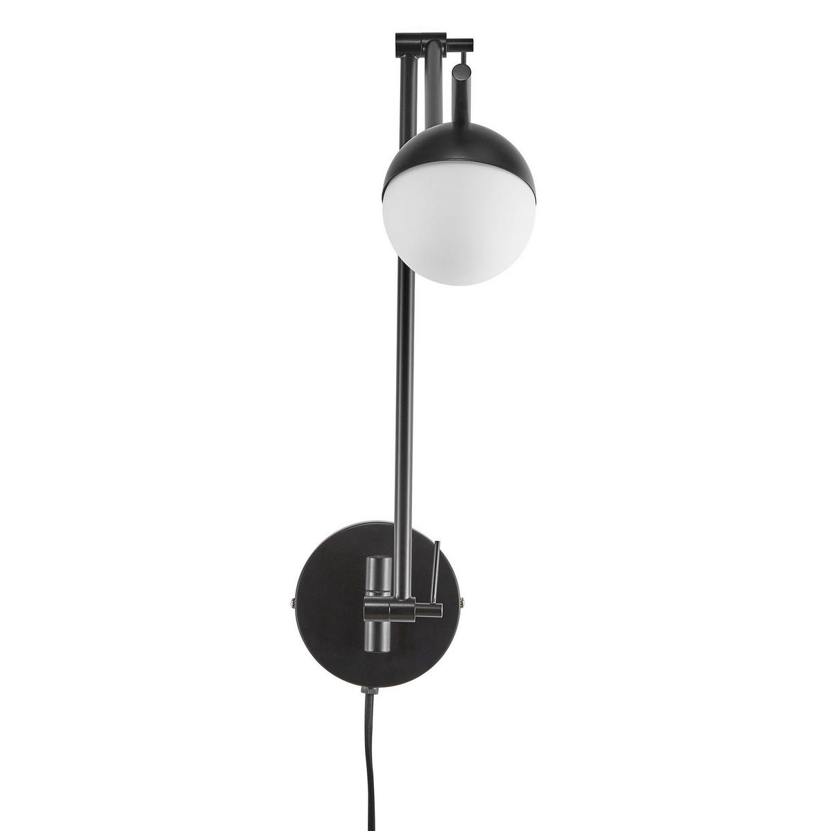 WANDLEUCHTE Contina 37.2/73.6/12.5 cm  - Schwarz, Design, Metall (37.2/73.6/12.5cm) - Nordlux