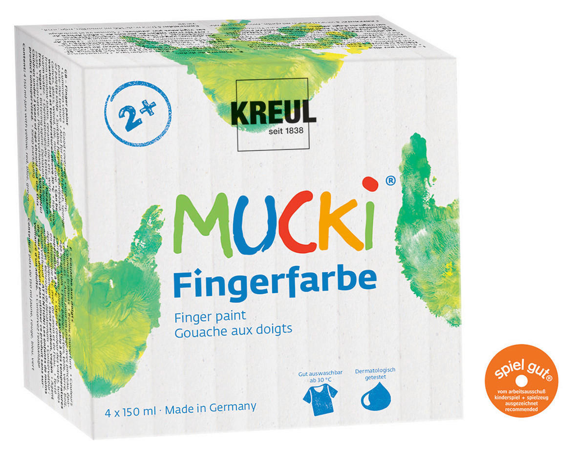 ACRYLFARBE - Blau/Gelb, KONVENTIONELL (14/6,5/14cm)