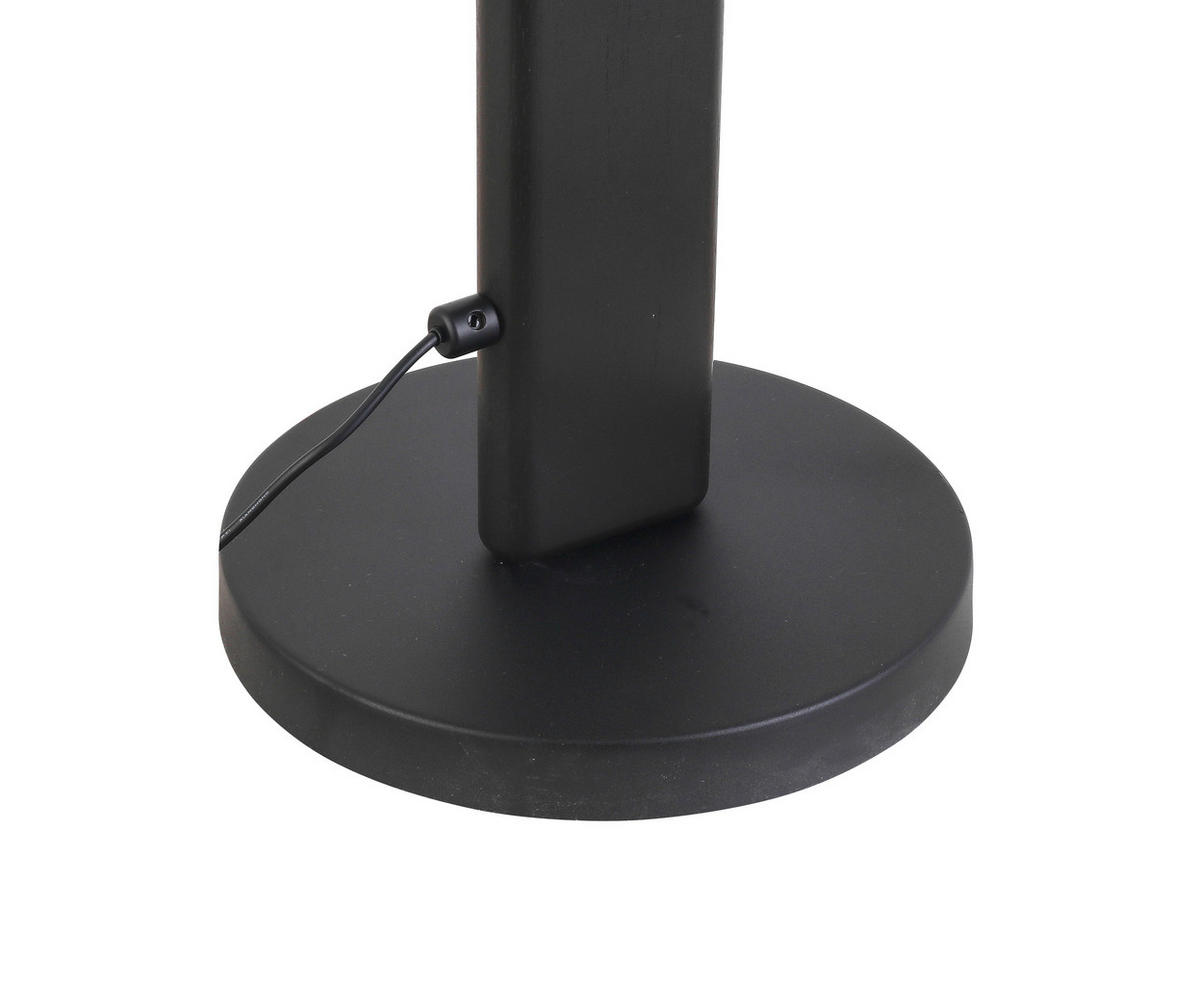 STOJACÍ LED SVÍTIDLO, 25/151 cm  - černá, Trend, kov/dřevo (25/151cm) - Novel