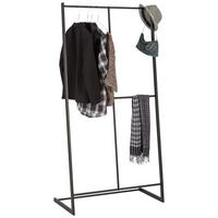 KLEIDERSTÄNDER in Schwarz 80/160/40 cm   - Schwarz, Trend, Metall (80/160/40cm) - Carryhome