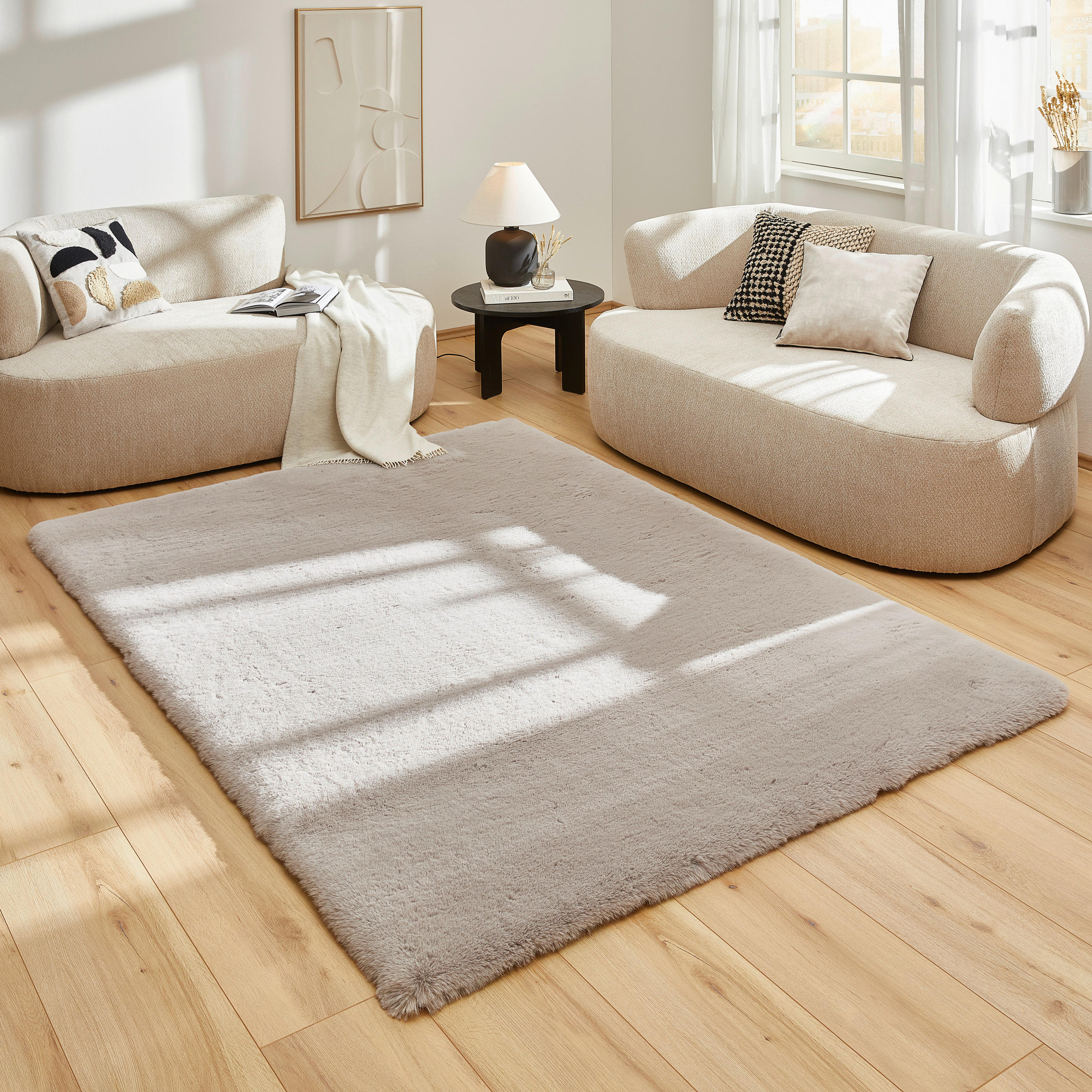 HOCHFLORTEPPICH 80/150 cm Taupe  - Taupe, Basics, Textil (80/150cm) - Novel