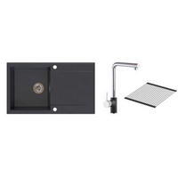 SET SUDOPERA I SLAVINE  86/50 cm          - crna, Basics, kamen (86/50cm)