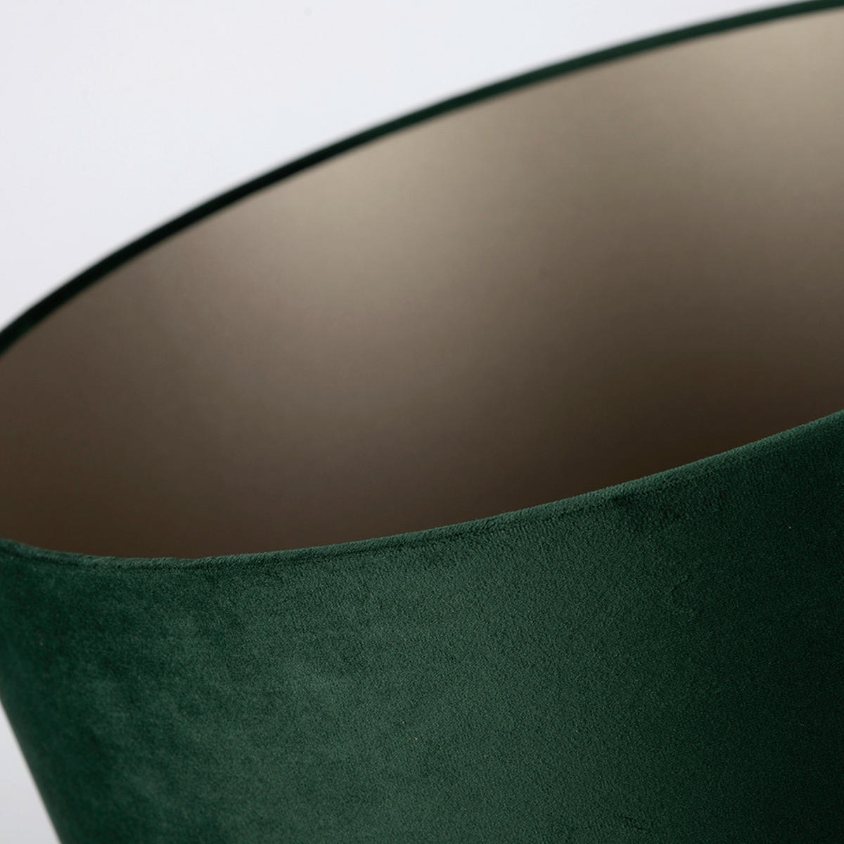 LEUCHTENSCHIRM Velour 40/35 cm   - Grün, Basics, Textil/Metall (40/35cm)