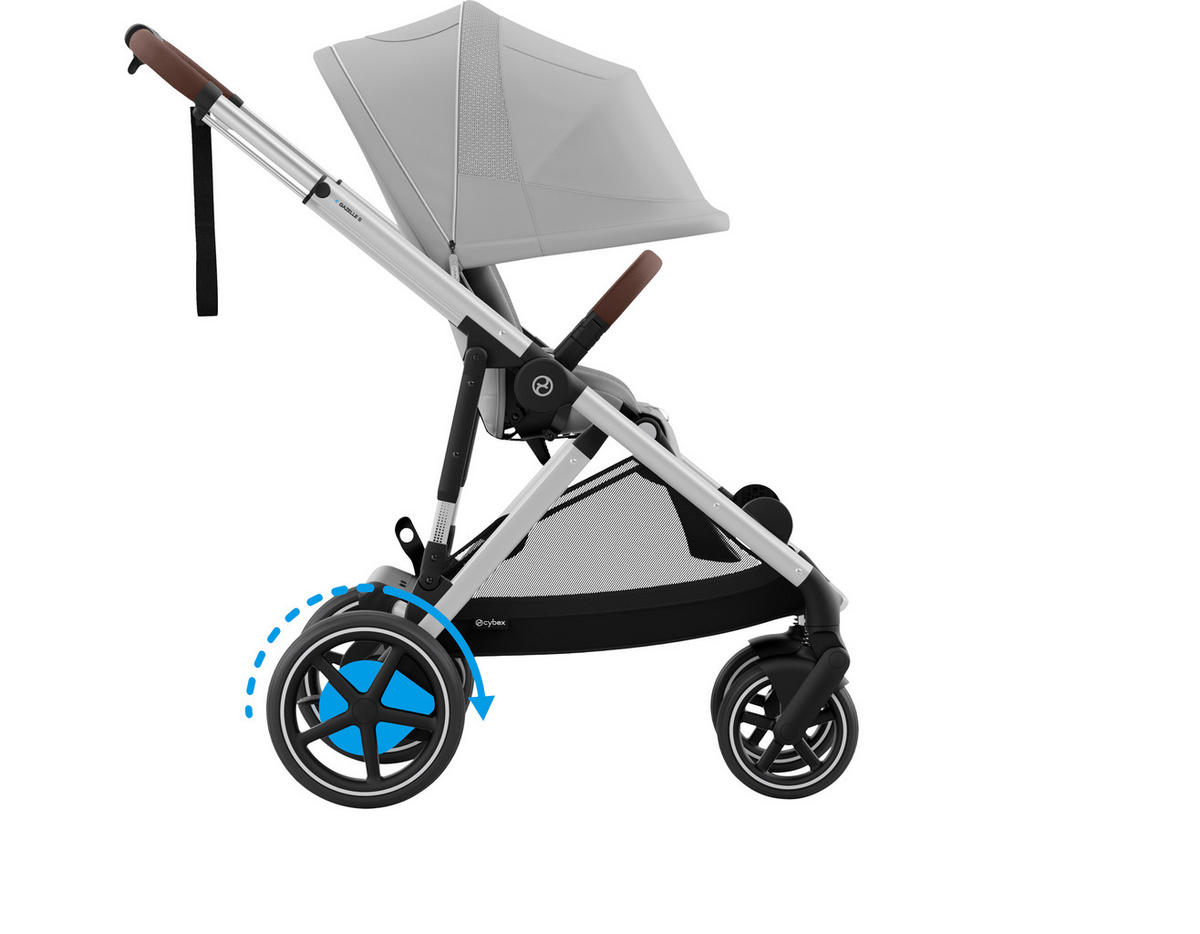 KINDERWAGEN EGAZELLE S  - Silberfarben/Grau, Design, Kunststoff/Metall (94.5/66/100cm) - Cybex