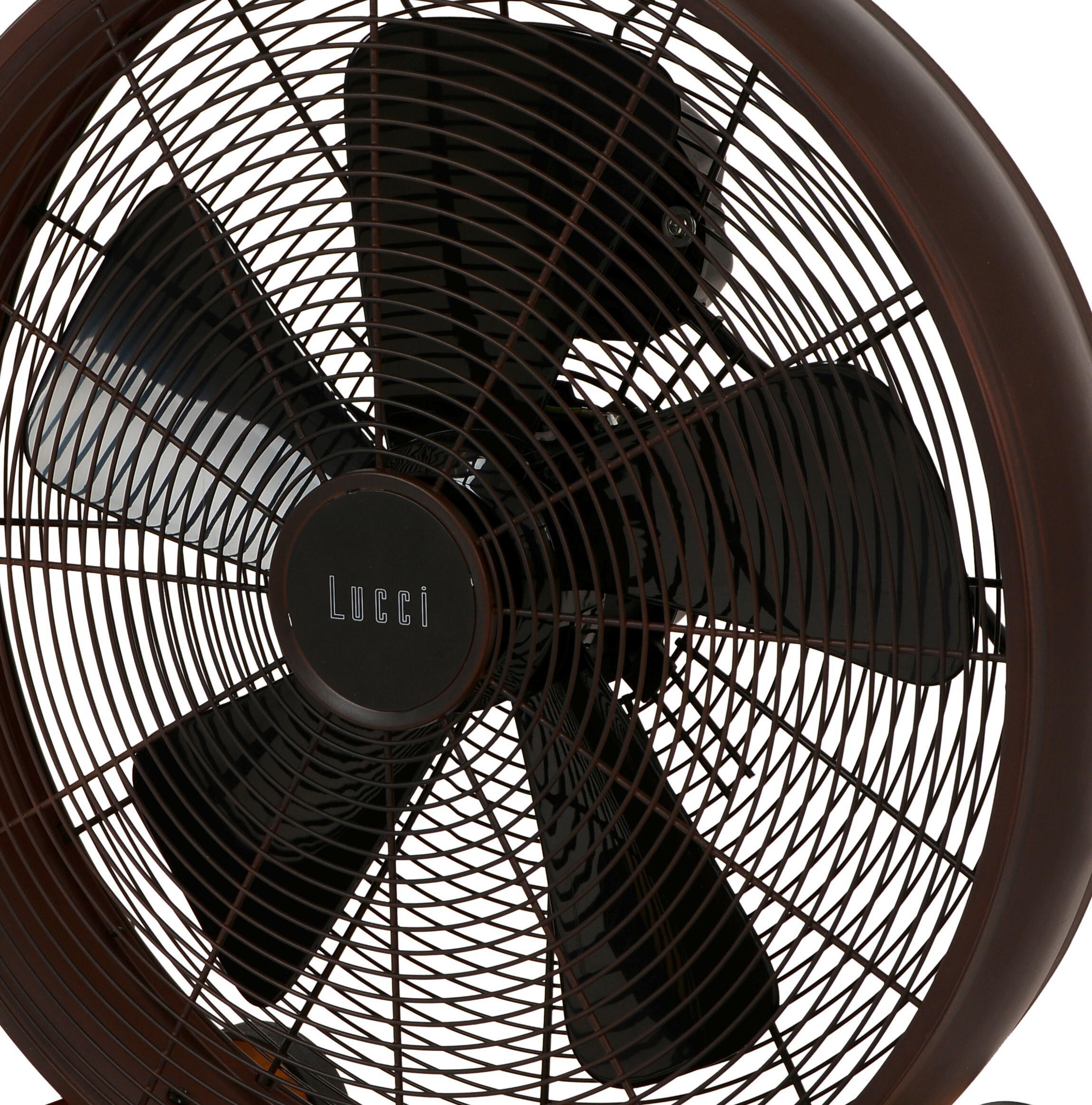 BODENVENTILATOR - Walnussfarben/Bronzefarben, Basics, Holz/Metall (47/46/19cm)