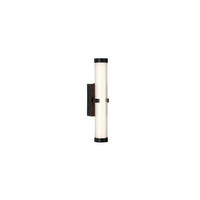 LED-WANDLEUCHTE Clamp 6/32,5 cm   - Schwarz, Design, Glas/Metall (6/32,5cm) - Searchlight