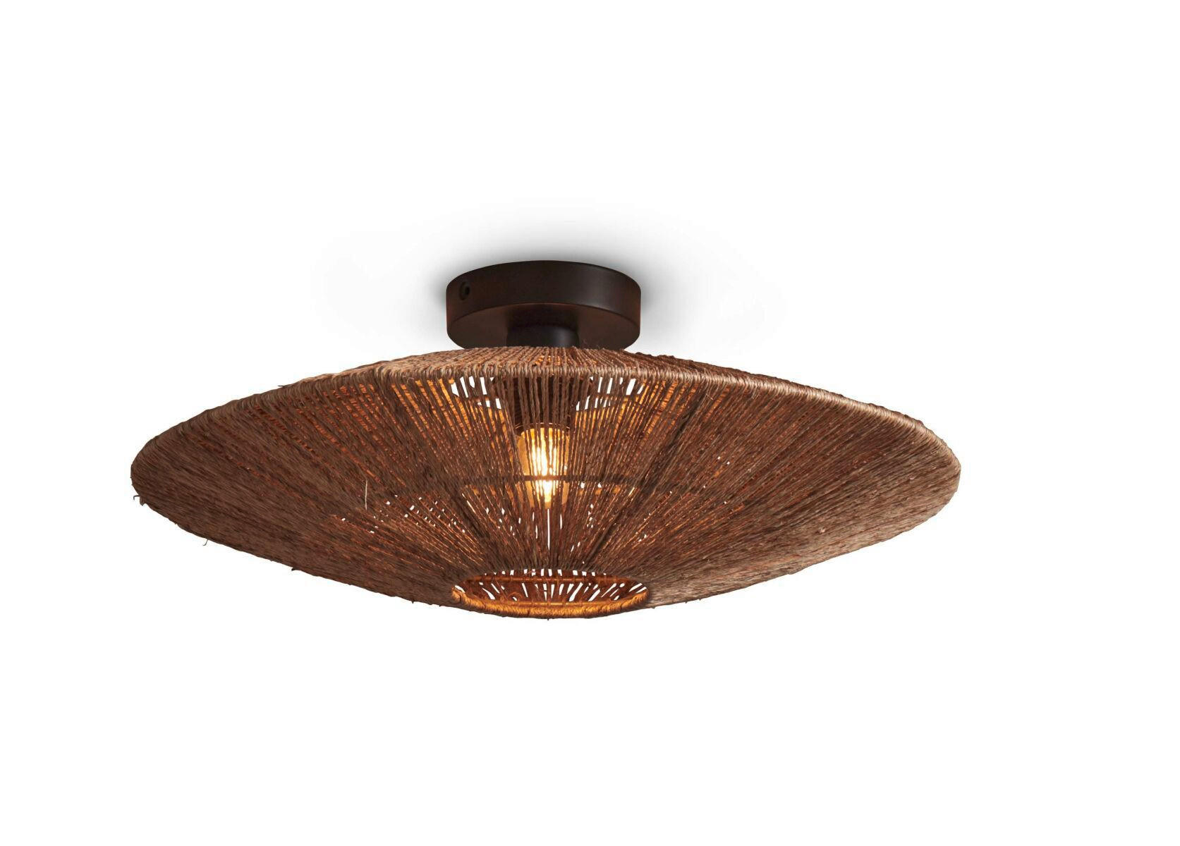 DECKENLEUCHTE GOOD&MOJO 40/40/12 cm - Naturfarben, Trend (40/40/12cm) - Good & Mojo