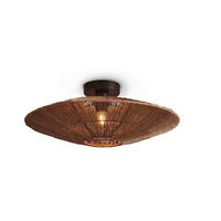 DECKENLEUCHTE GOOD&MOJO  55/55/14 cm   - Naturfarben, Trend (55/55/14cm) - Good & Mojo