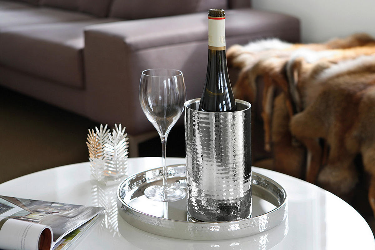 DEKOTABLETT - Silberfarben, Basics, Metall (32cm) - Fink