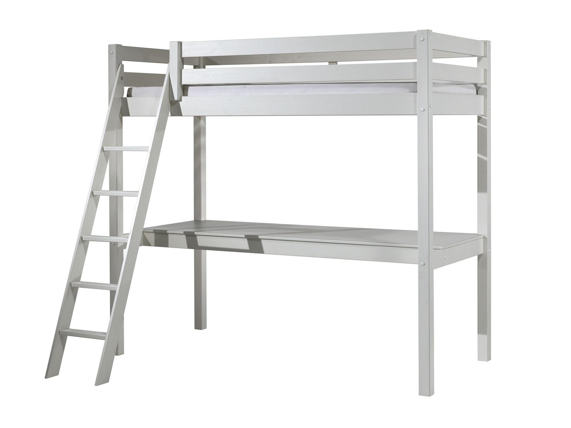 HOCHBETT 90/200 cm Weiß Weiß  - Weiß/Kieferfarben, Basics, Holz (90/200cm) - MID.YOU